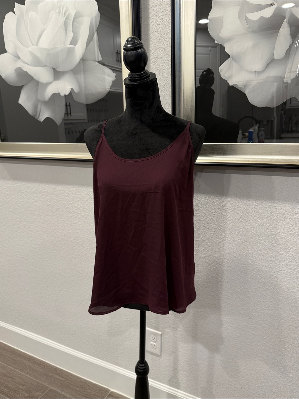 Apt. 9 Burgundy Satin Camisole